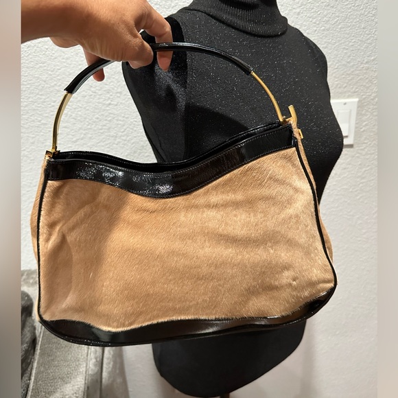 Gianni Versace leather black, tan and gold purse - Picture 4 of 17